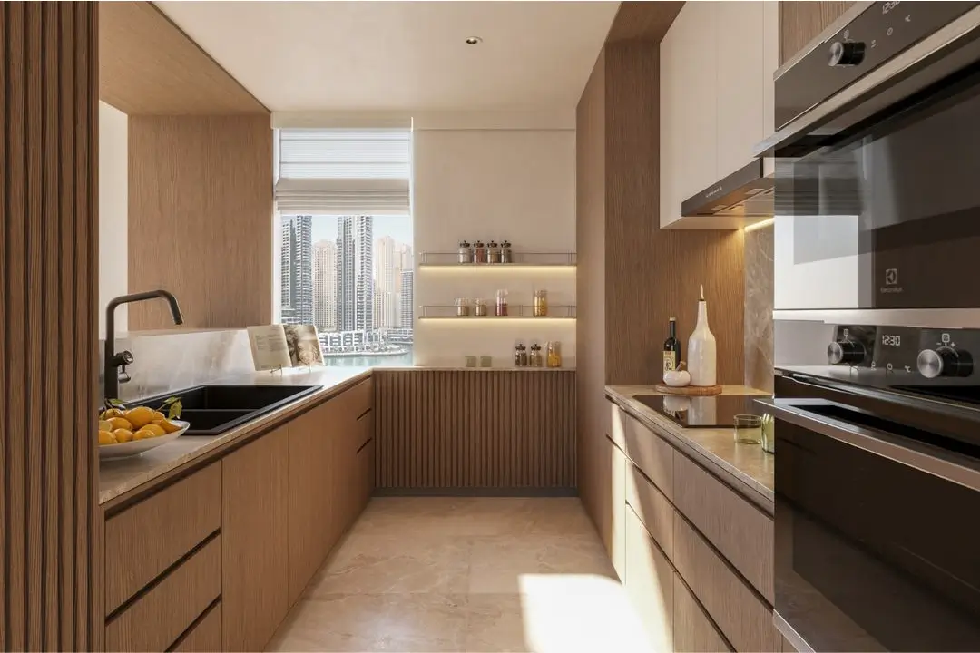 Kitchen from 818 sq ft